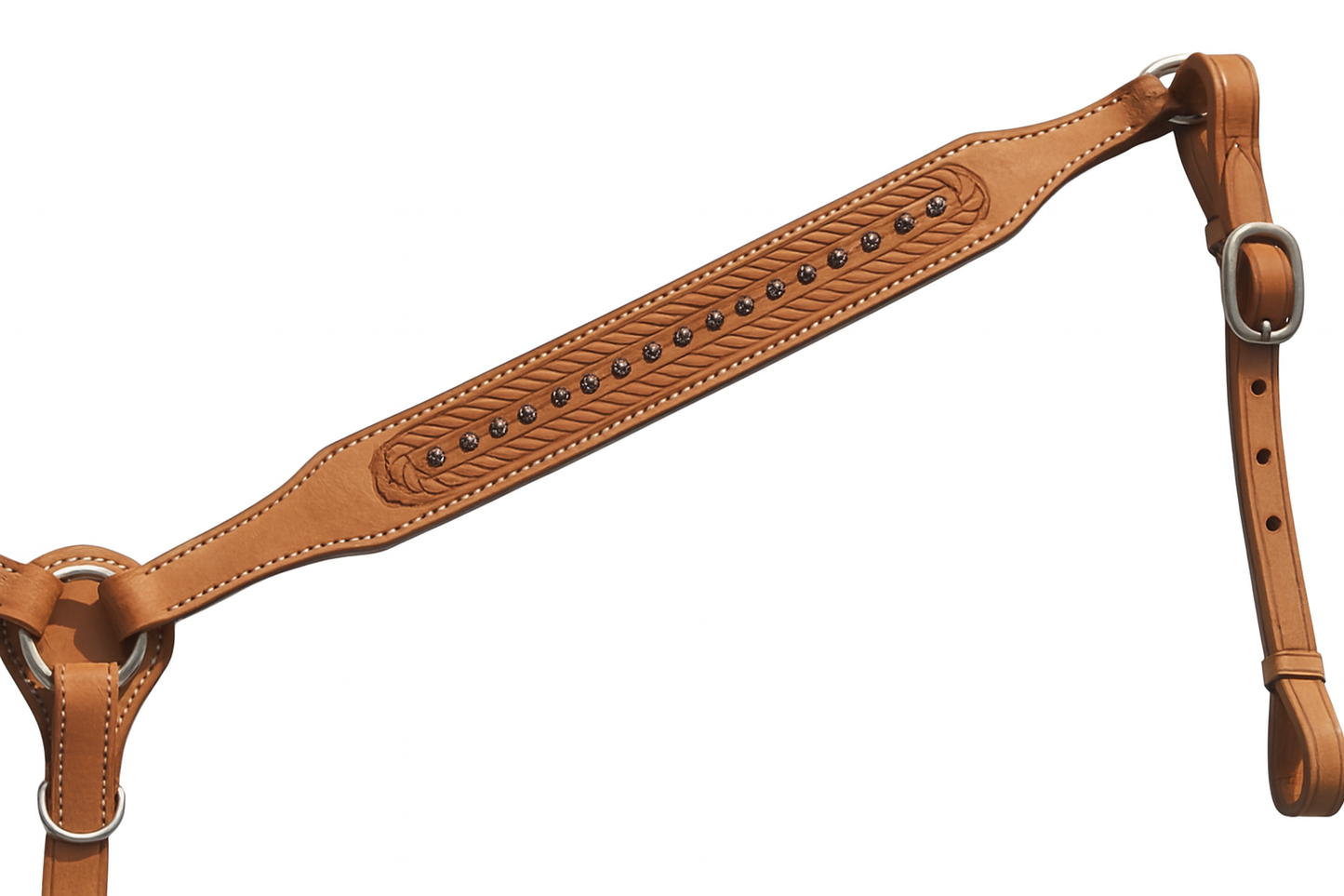 Pechera Western de Cuero Premium para Monta a Caballo