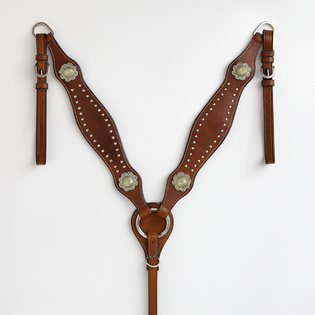 Juego de Brida y Pechera de Cuero Premium