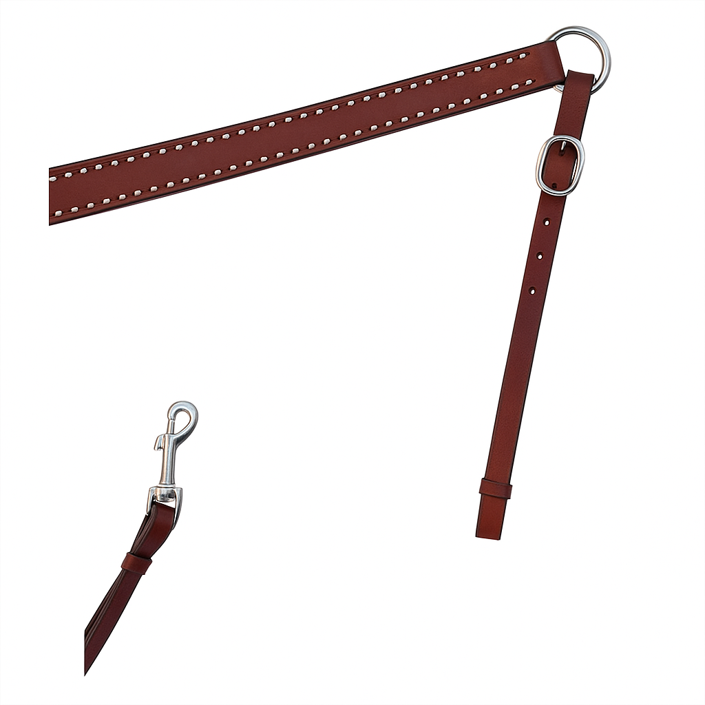 Pechera de Cuero Ajustable Premium para Caballo