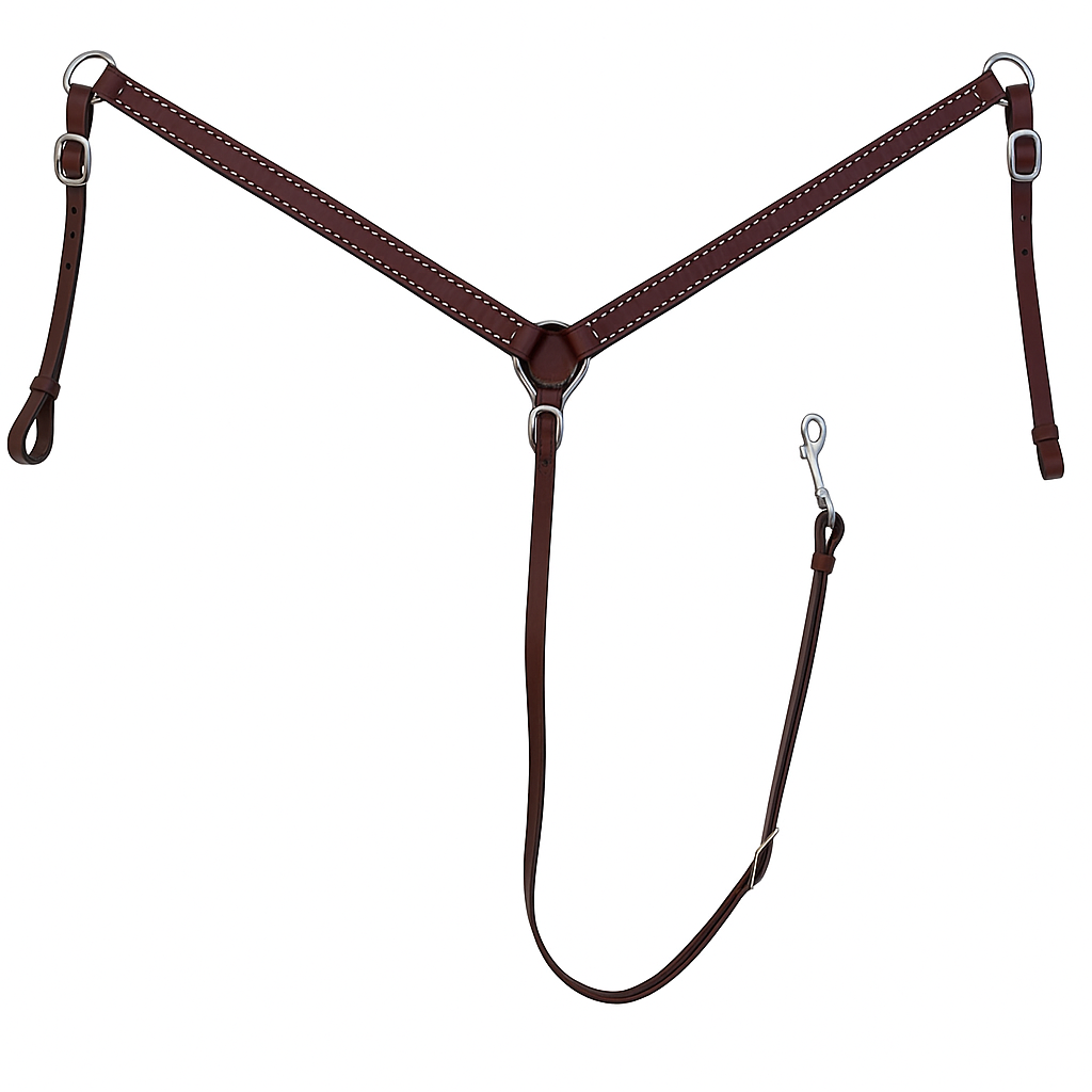 Pechera de Cuero Ajustable Premium para Caballo