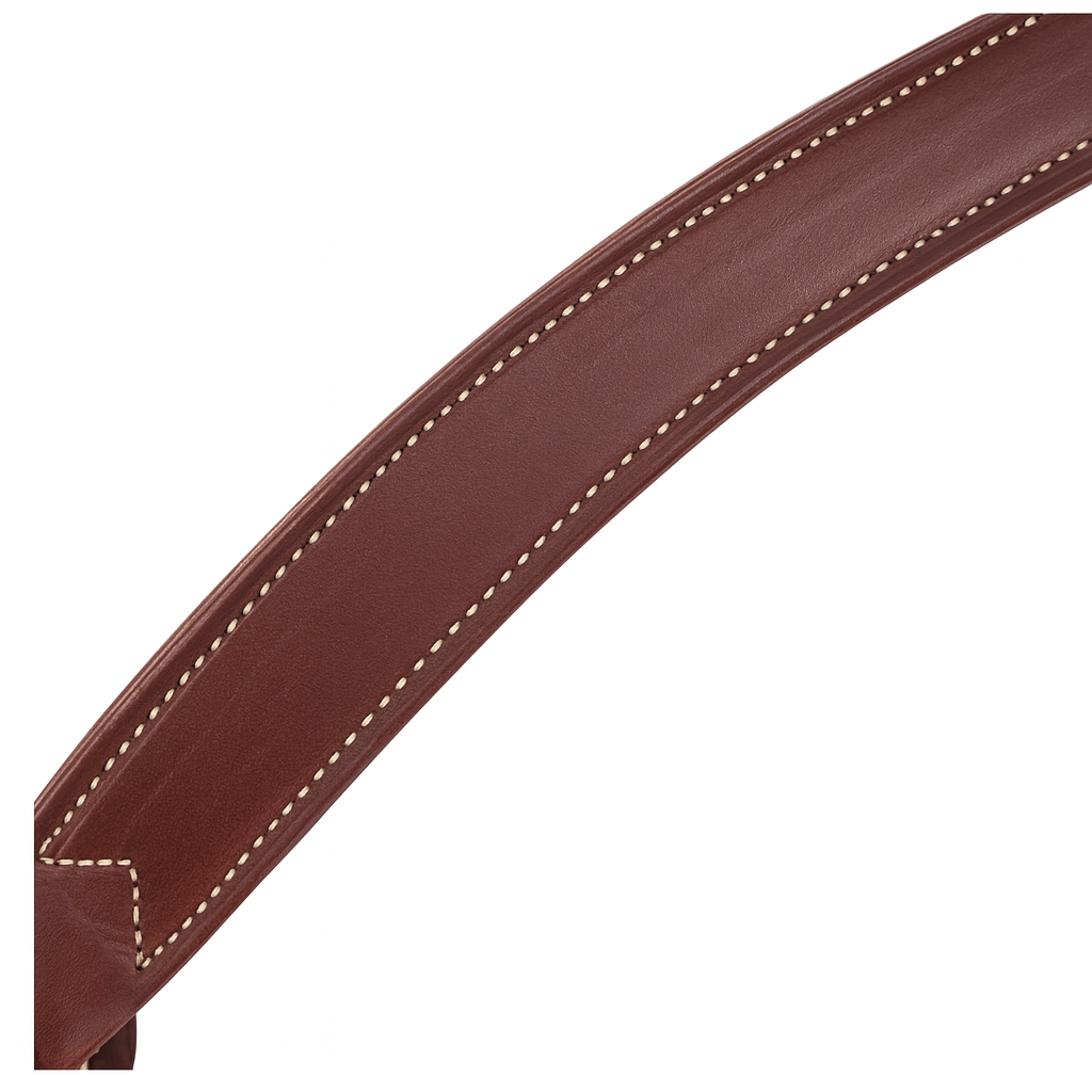 Pechera Western de Cuero con Diseño Contorneado y Aro Central