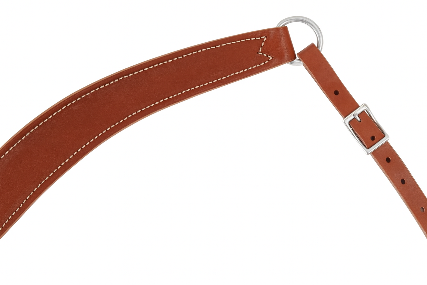 Pechera Western de Cuero con Diseño Contorneado y Aro Central