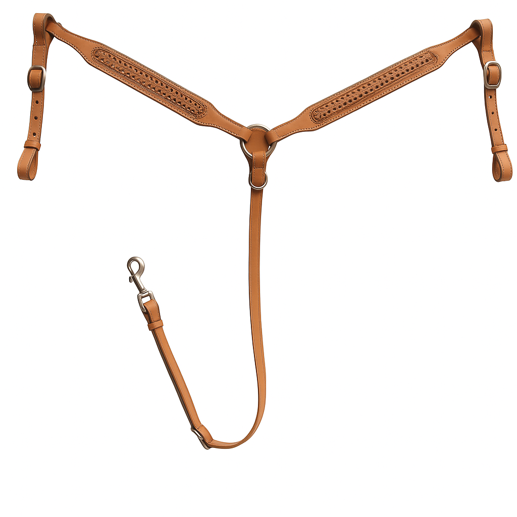 Pechera Western de Cuero Premium para Monta a Caballo